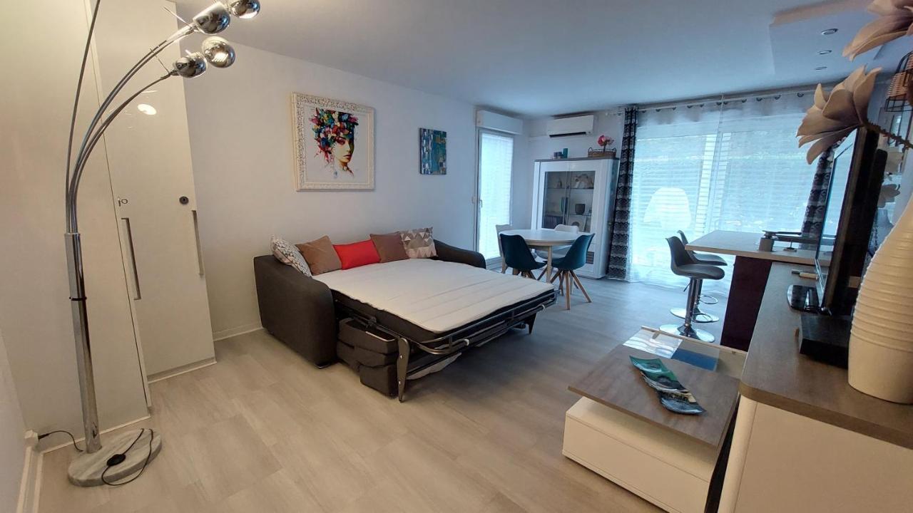 Charmant Appartement Residentiel Avec Terrasse, Jardin Privatif Et Piscine A Cannes Κάννες Εξωτερικό φωτογραφία