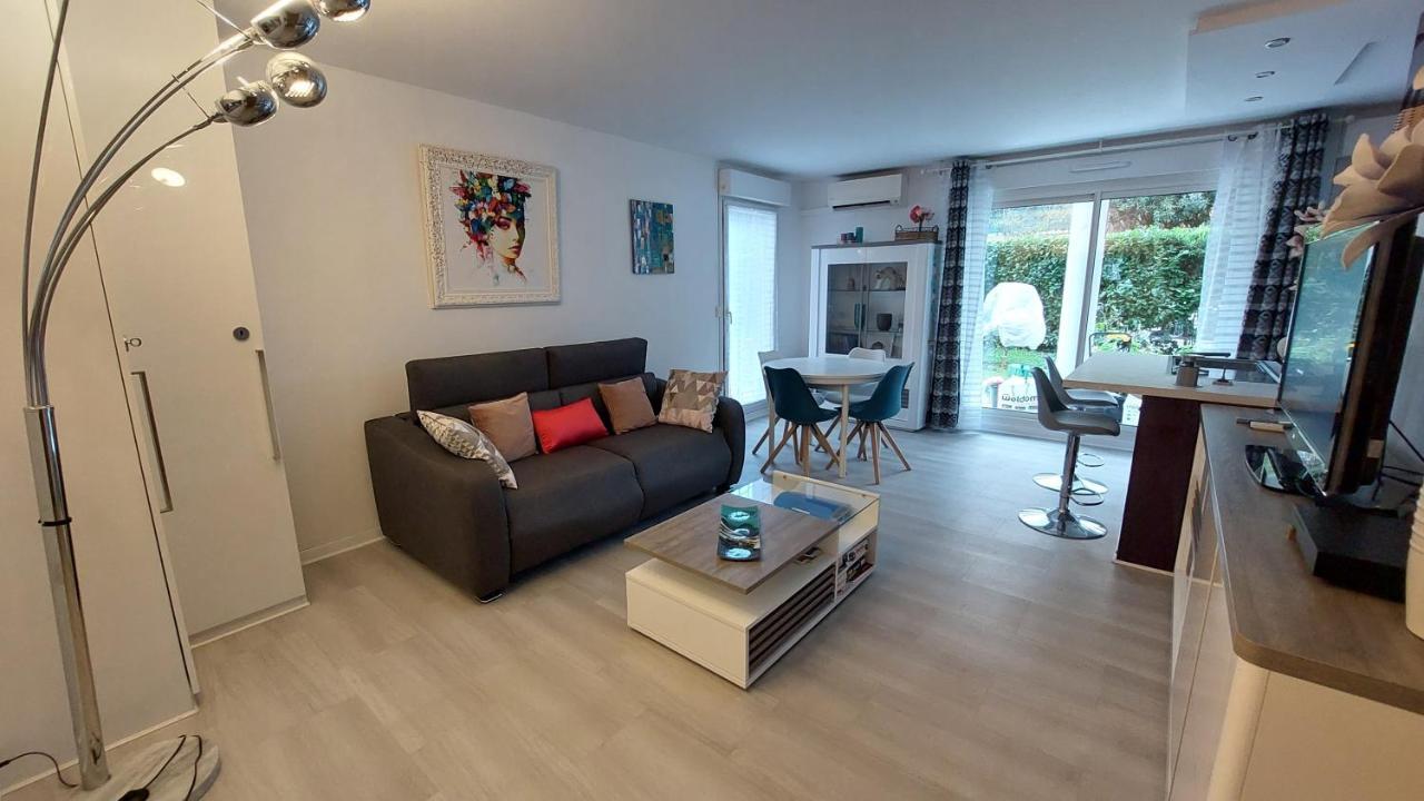 Charmant Appartement Residentiel Avec Terrasse, Jardin Privatif Et Piscine A Cannes Κάννες Εξωτερικό φωτογραφία